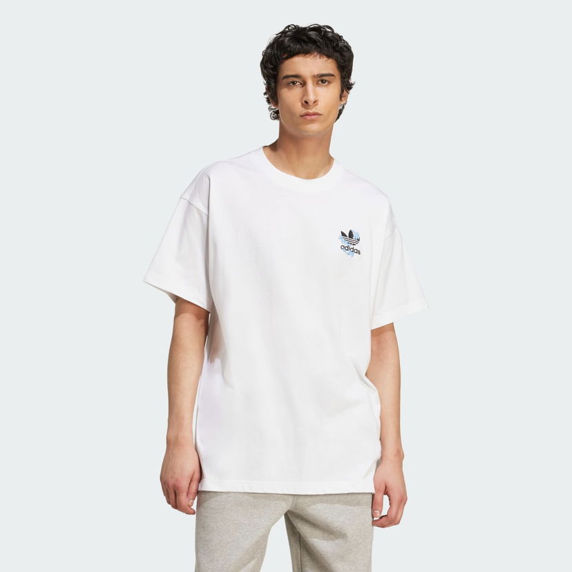 Majica adidas Performance Florals Logo Oversized T-Shirt Bela | KE6586