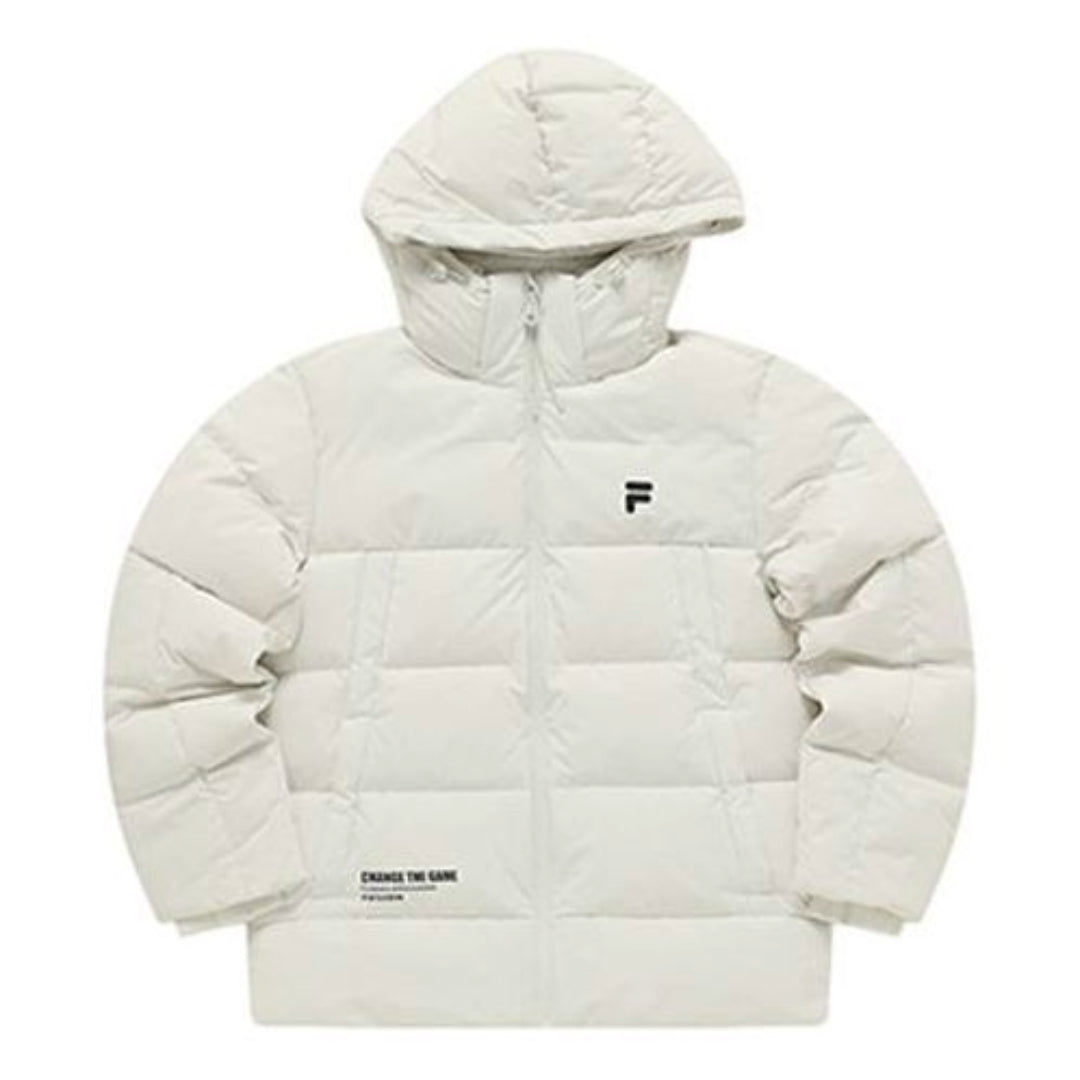 Puhovka FILA FUSION Hooded Down Jacket Bela | T11M341903A-GY, 0