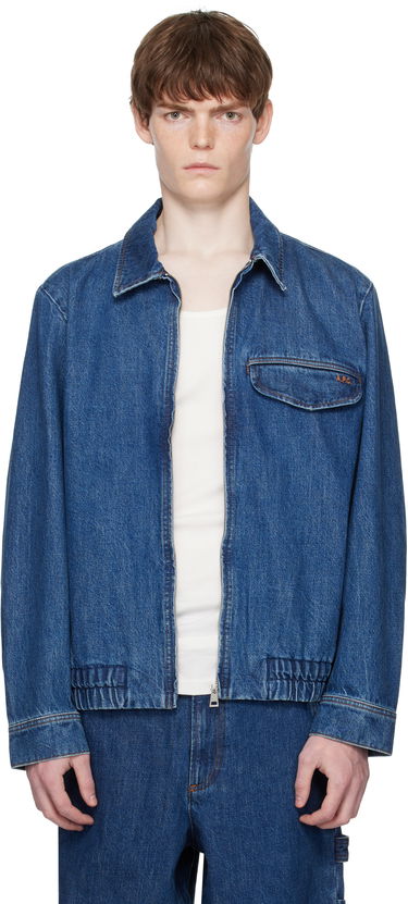 Jakna A.P.C. A.P.C. Fabrizio Zippé Denim Jacket Modra | COHJK-H32015, 0