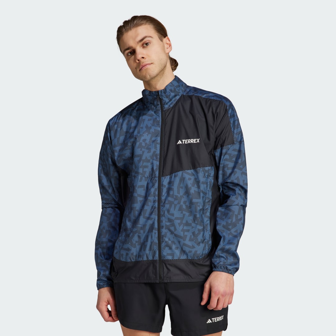 Vetrovka adidas Performance Terrex Trail Running Windbreaker Mornarica | HZ5330, 0