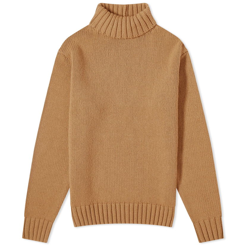 Pleteni pulover Helmut Lang Helmut Lang Funnel Neck Knit Sweater Rjava | N10HW705-E05