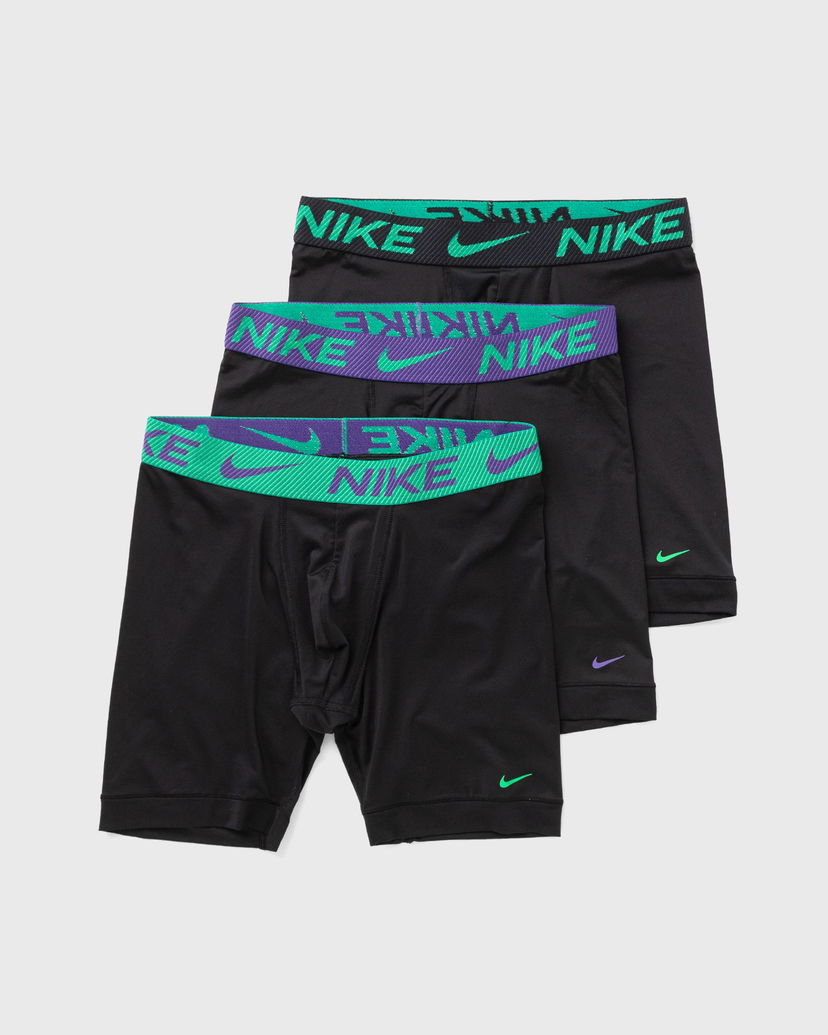 Boksarice Nike Micro Boxer Brief Long 3-Pack Črna | 0000KE1158U9M