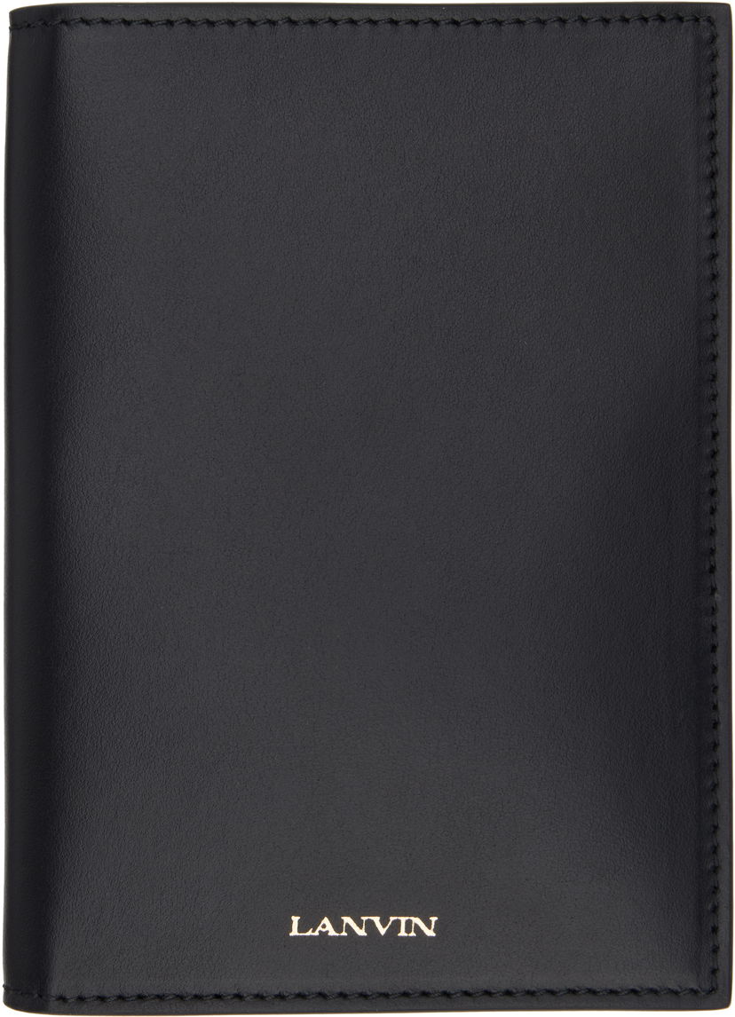 Denarnica LANVIN Lanvin Calfskin Passport Holder Črna | LW-SLSYPH-SMLE-P25