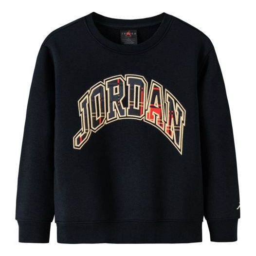 Pleteni pulover Jordan Jordan Plaid Crewneck Črna | JD2242063GS-001