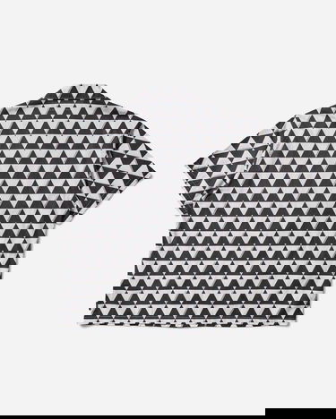 Srajce Neighborhood Triangle Pattern Hawaiian Shirt Črna | 251TSNH-SHM12 WH, 2