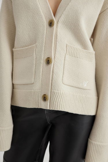 Pleteni pulover AXEL ARIGATO Memory Relaxed Cardigan Bež | A0443010, 6