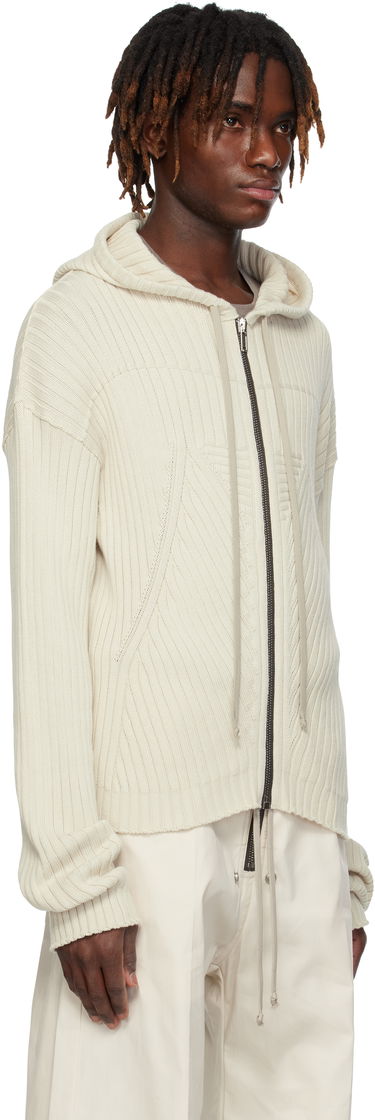 Pulover Rick Owens Rick Owens Hollywood Zip Hoodie Siva | RU01E5614 KEC, 4