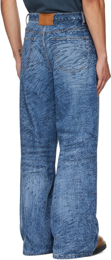 Kavbojke Alexander Wang Relaxed Graphic Print Jeans Modra | 6DC3254830, 2