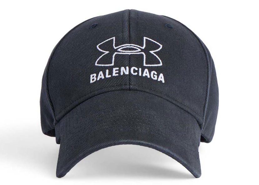 Kapa Balenciaga Under Armour xCap Black/White Črna | 807145410B21160