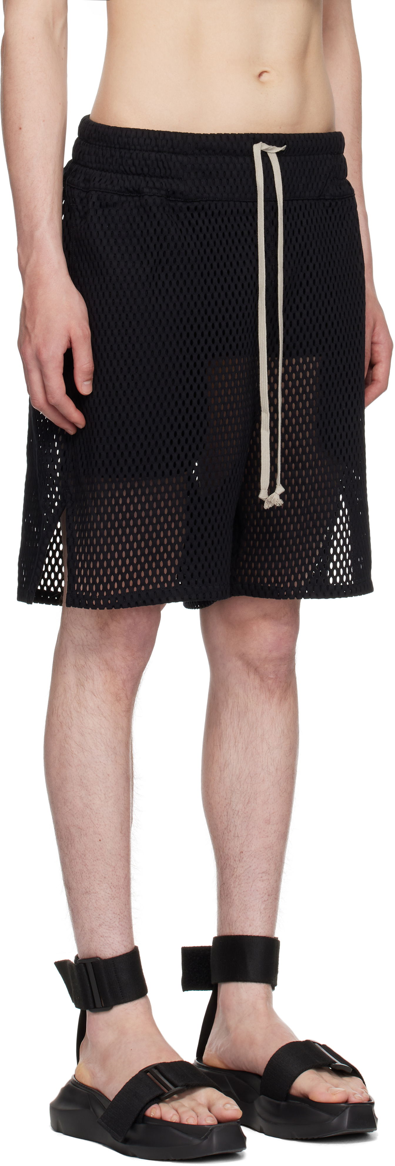 Kratke hlače Rick Owens Rick Owens Champion Edition Mesh Shorts Črna | CM01E1682 CHONET MESH, 1
