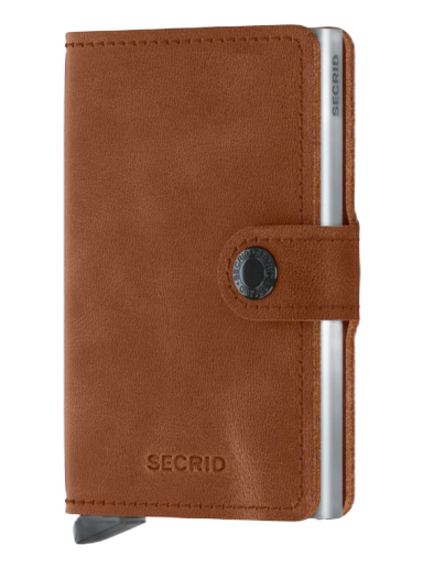Denarnica Secrid Miniwallet Vintage Siva | MV-Cognac-Silver
