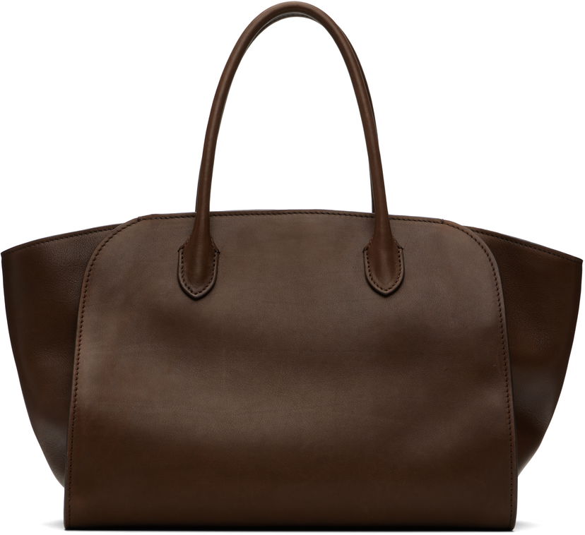 Tote bag The Row The Row Marlo 12 Leather Tote Rjava | W1802-L72