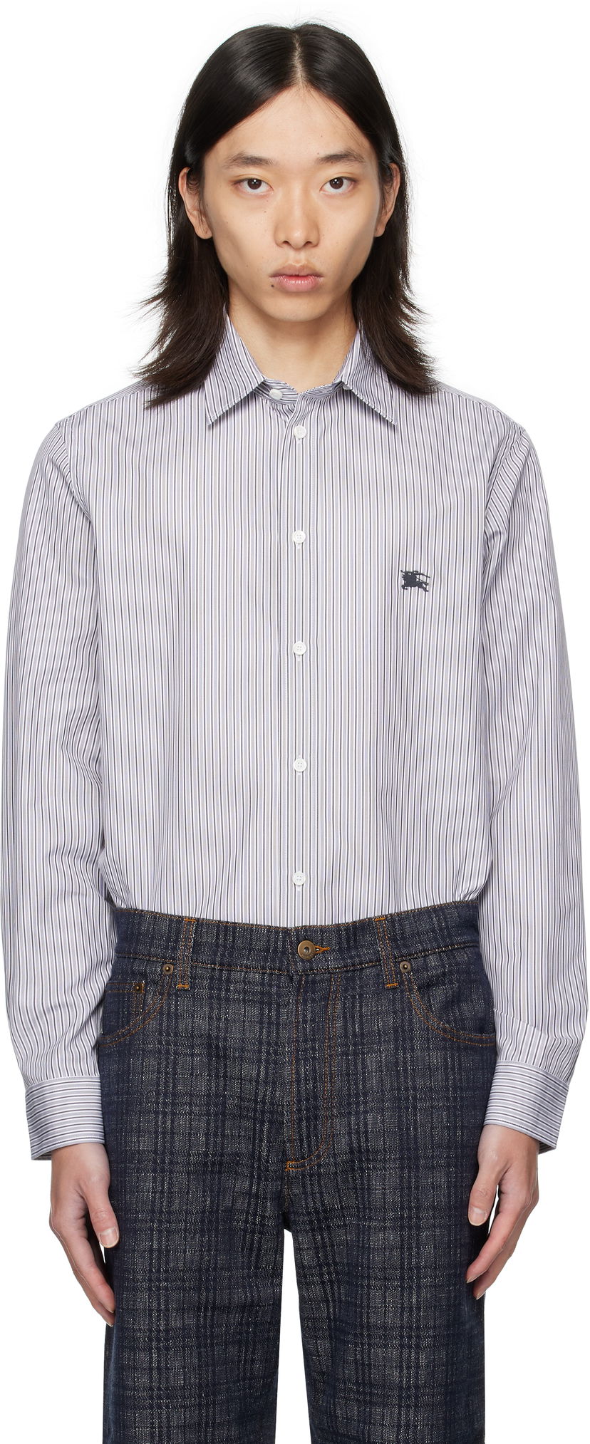 Srajce Burberry Burberry Striped Cotton Shirt Večbarvna | 8110883