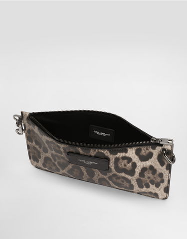 Potovalna torba Dolce & Gabbana Dolce & Gabbana Calfskin Leopard Print Toiletry Bag Večbarvna | BP3343A6519HY13M, 3