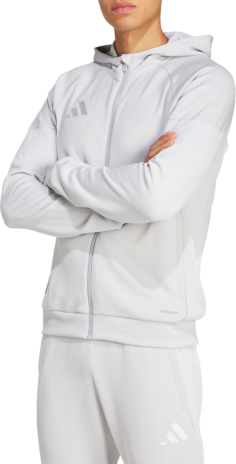 Pulover adidas Originals TIRO25 FZ Hoodie Siva | jc5130