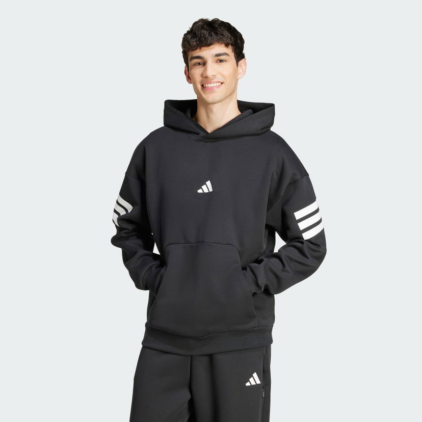 Pulover adidas Performance Future Icons 3-Stripes Hoodie Črna | JD4838
