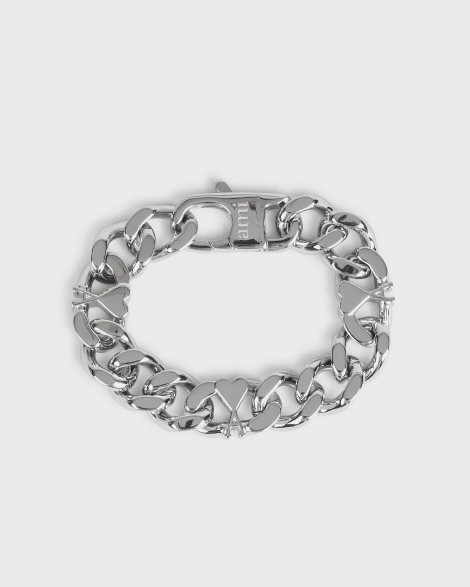 Zapestnica AMI Chain Bracelet with Heart Accent Kovinski | UJW927.361-900, 0