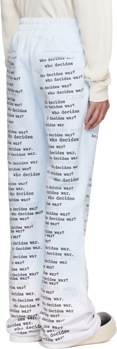 Trenirka Who Decides War WDW Scripture Sweatpants Modra | 1121160008SS25, 2