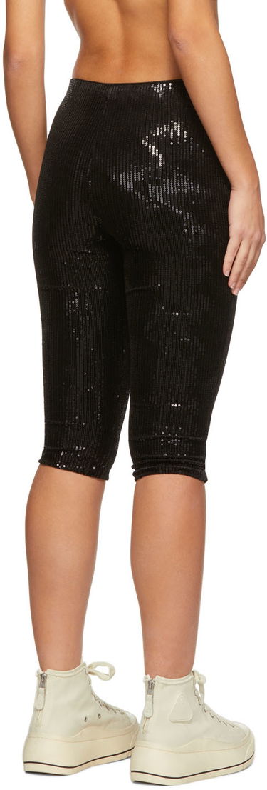 Pajkice We11done We11done Sequin Cycling Shorts Črna | WD-PT1-22-295-W-BK, 2