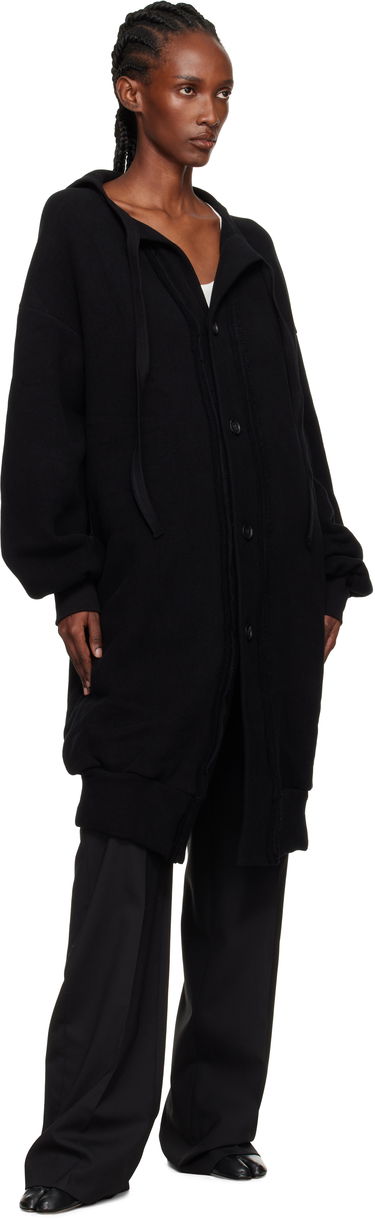 Jakna Yohji Yamamoto YOHJI YAMAMOTO Jersey Twill Button Cardigan Črna | FM-T86-002, 3