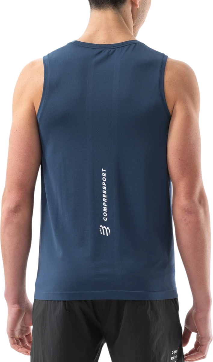 Majica brez rokavov Compressport Performance Singlet Modra | atsm7435-atsm7435055, 1