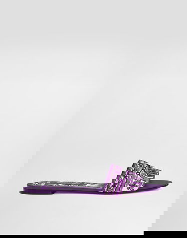 Modni dodatki Dolce & Gabbana Dolce & Gabbana Embroidered Slides Lila | CQ0571AV804I03TN, 0