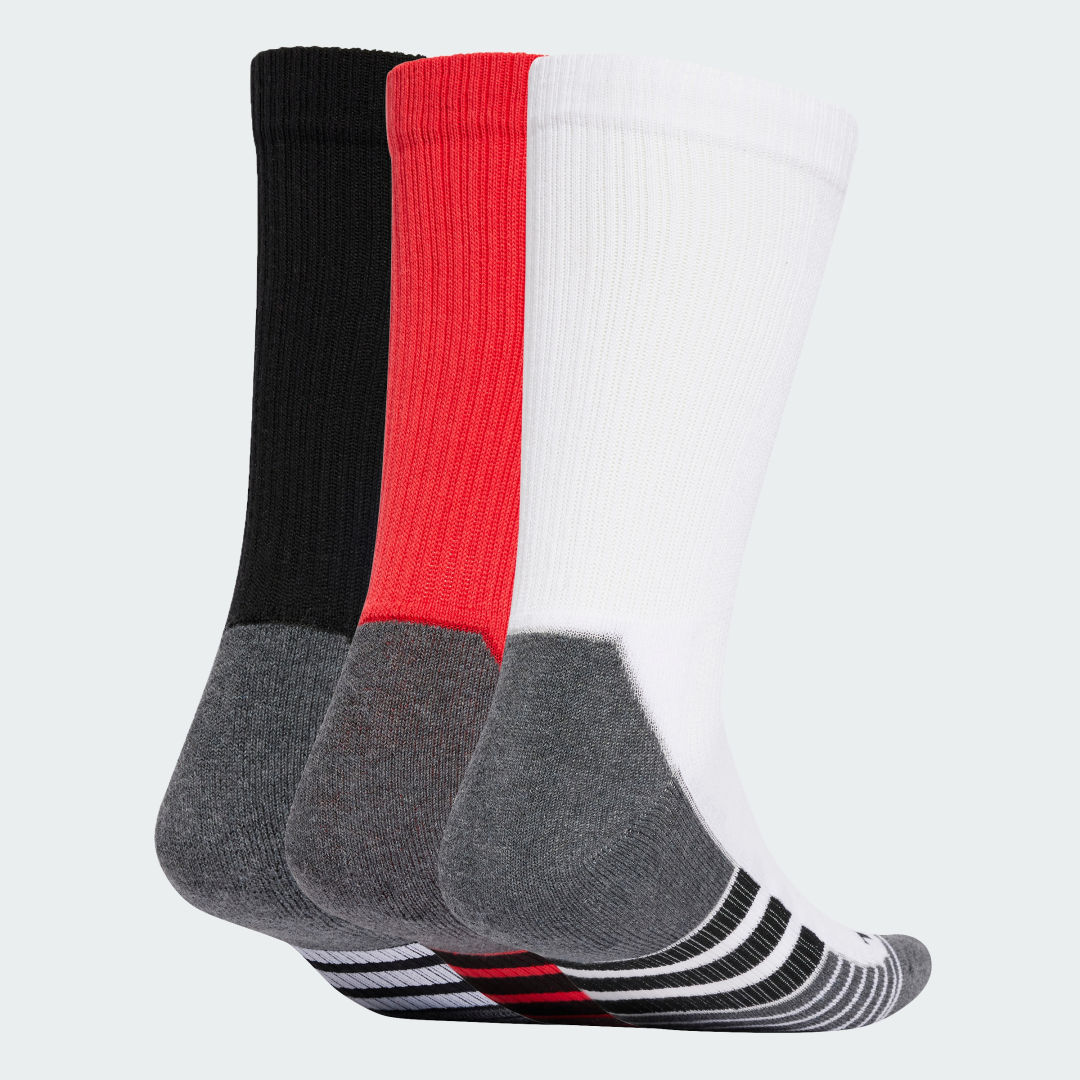 Nogavice adidas Performance Performance Cushioned Crew Socks 3 Pairs Bela | JC6412, 0