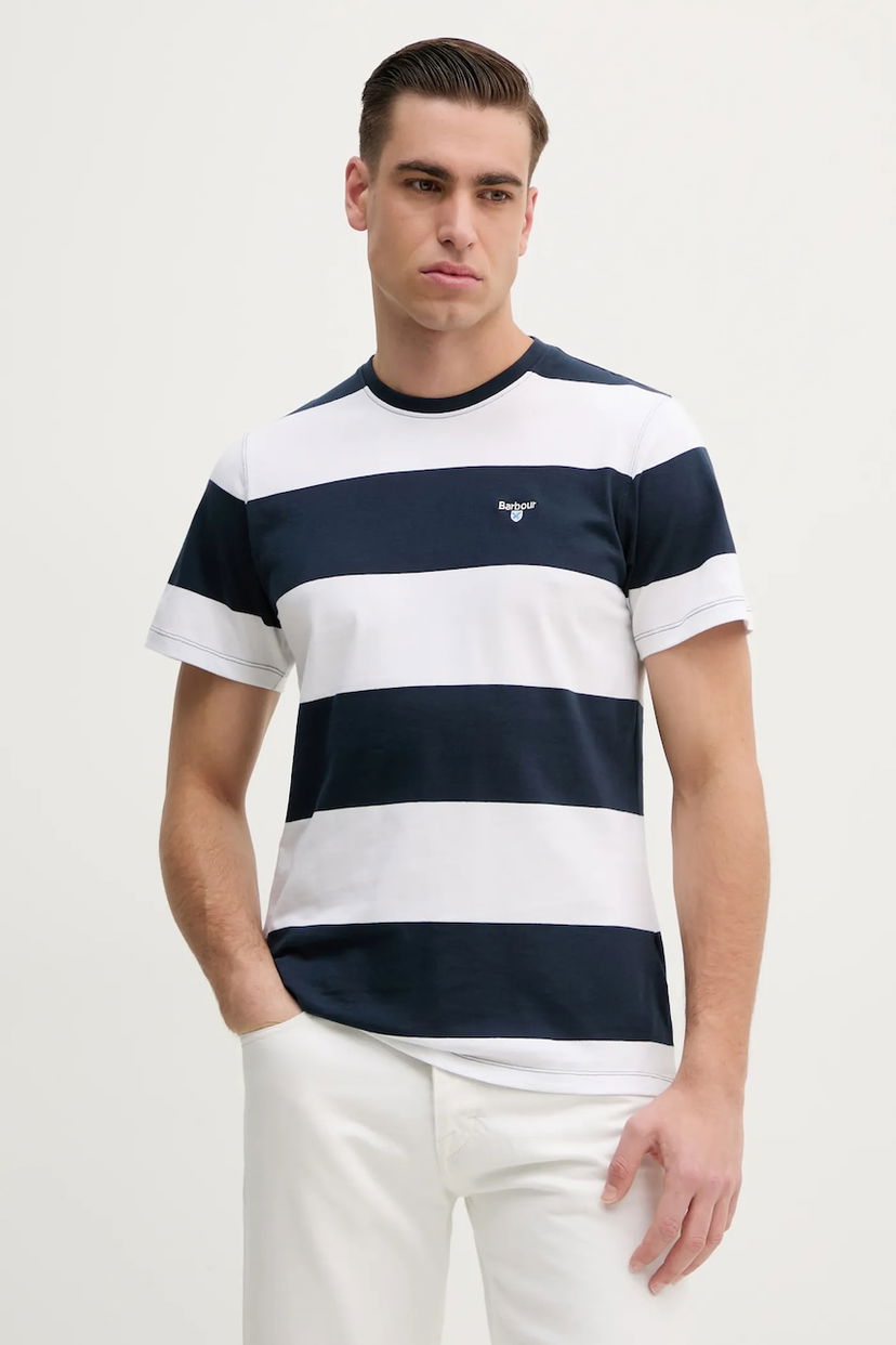 Majica Barbour Barbour Whalton Stripe Tee Mornarica | MTS1255