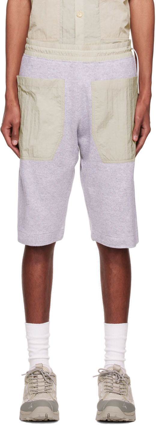 Kratke hlače Ranra Cotton Panel Shorts Siva | AMSS22SH012590020002