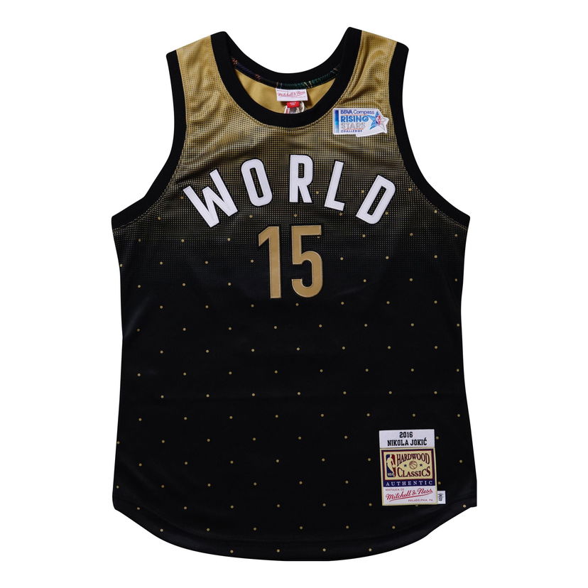 Dres Mitchell & Ness NBA Authentic Nikola Jokic All-Star World Jersey Črna | AJY44958-ASG16NJOBKGD