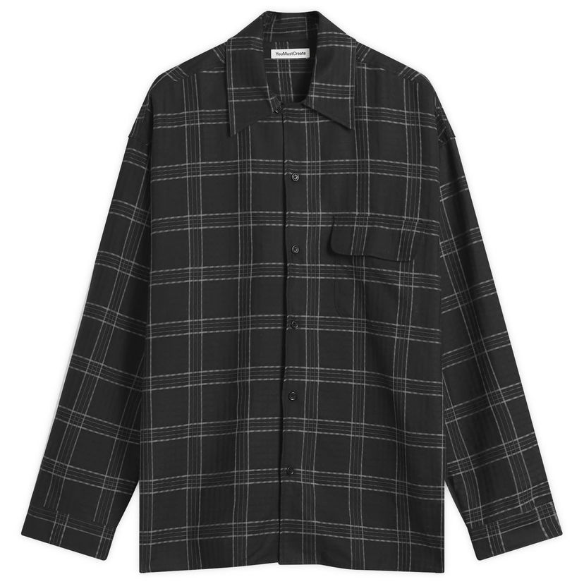 Srajce YMC Wray Checked Shirt, Size X-Small Črna | Q2ZAJ-01