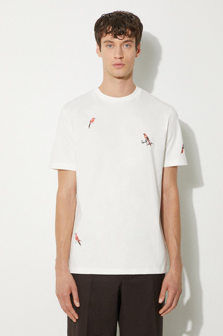 Majica Paul Smith Paul Smith Bird Application T-Shirt Bela | M1R.919T.NP4322, 0