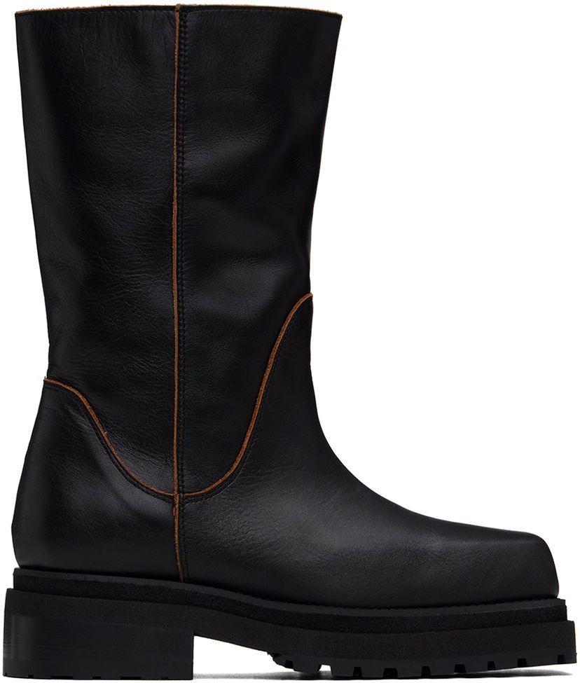 Superge in čevlji Eckhaus Latta Eckhaus Latta Stacked Boots Črna | FEKLWSTB295109