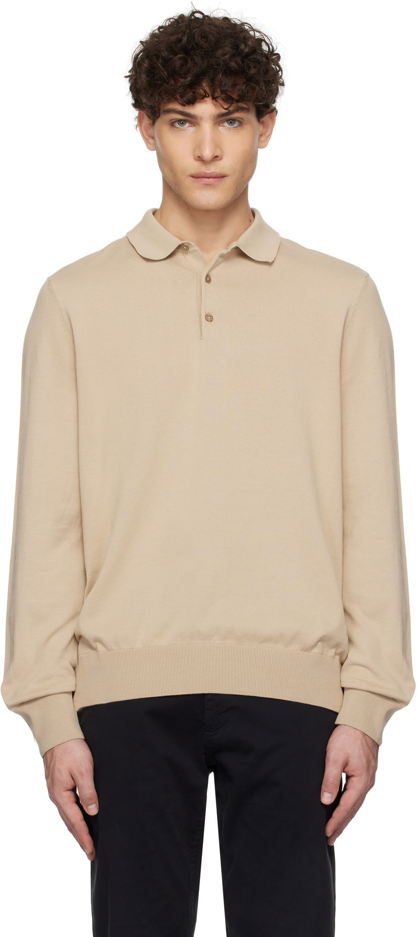 Polo majica BOSS Regular-Fit Polo Shirt Bež | 50506025