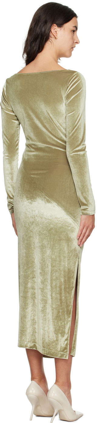 Obleke Helmut Lang Helmut Lang Asymmetrical Maxi Dress Zelena | N07HW601, 2