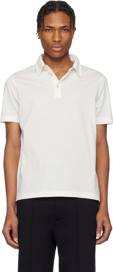 Polo majica Moncler Moncler Archivio Short Sleeve Polo Bela | K10918A000188390X, 0