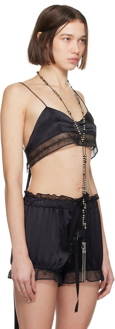 Modrček Ann Demeulemeester Black Colletta Bra Črna | 2402-W-ACC02-R-FA134-099, 1
