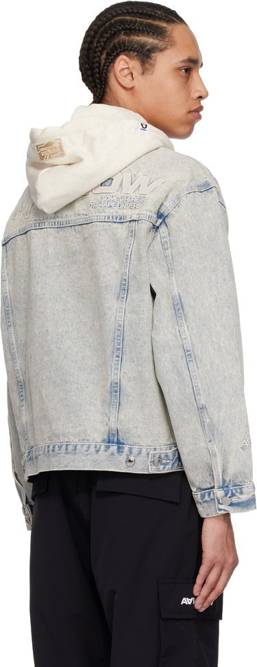 Jakna AAPE by A Bathing Ape AAPE by A Bathing Ape 'AAPE Now' Hooded Denim Jacket Modra | AAPLJM7700XBNBLR, 2