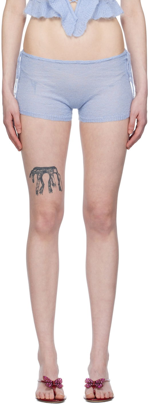 Kratke hlače GUIZIO Guizio Drawstring Shorts Modra | S24607S018