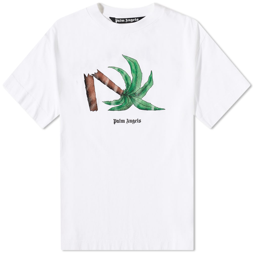 Majica Palm Angels Broken Palm Tee Bela | PMAA001C99JER0130155, 0