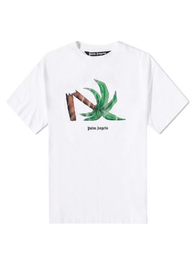 Majica Palm Angels Broken Palm Tee Bela | PMAA001C99JER0130155