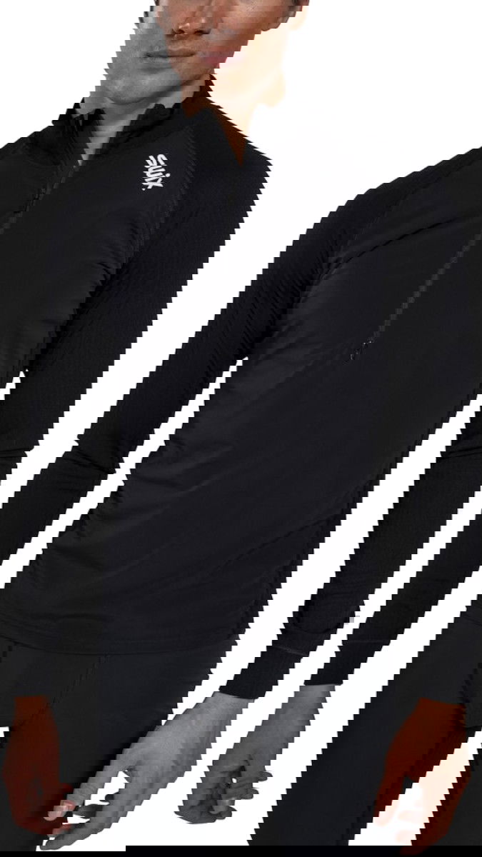 Pleteni pulover SWIX Swix RaceX Classic Wind Half Zip Top Črna | 10103-23-10000