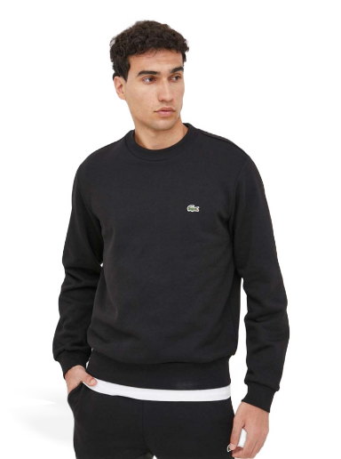 Pulover Lacoste Organic Cotton Sweatshirt Črna | SH9608
