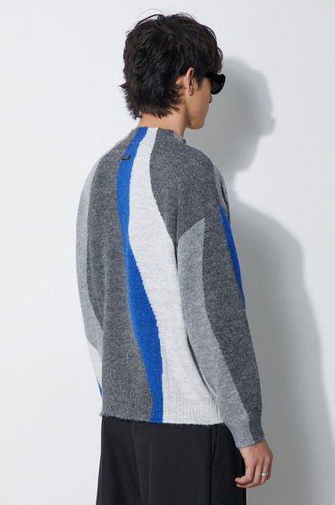 Pleteni pulover ADER ERROR Batia Knit Mock Neck Sweater Siva | BMADFWKT0301, 2