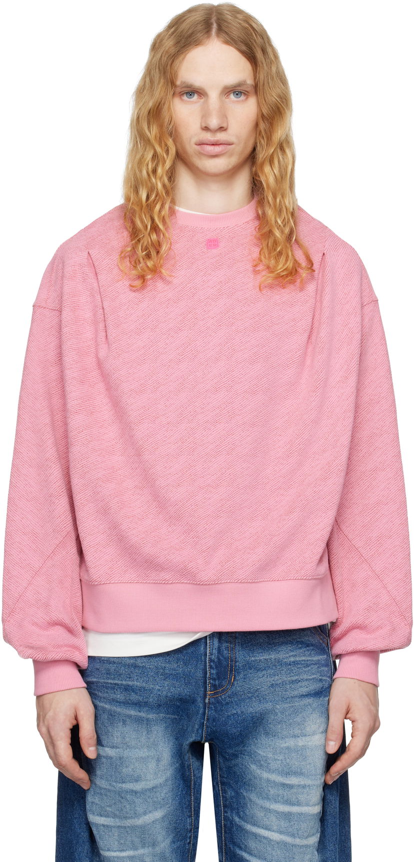 Pulover ADER ERROR Tetraight Product. 43 Pink Sweatshirt Roza | BN01FWSW0104PK