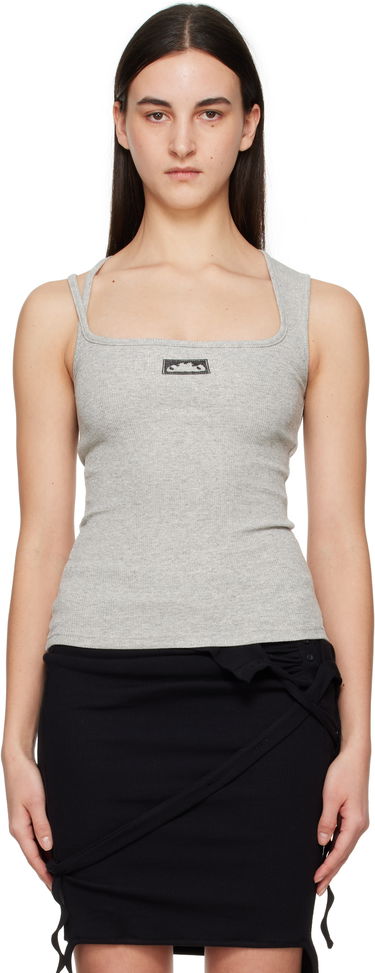Majica brez rokavov Ottolinger Ottolinger Square Neck Tank Top Siva | 10410100402, 0