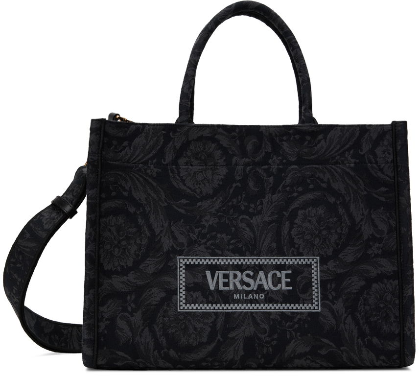 Torbica Versace Black & Gray Barocco Athena Bag Črna | 1011562_1A09741, 0