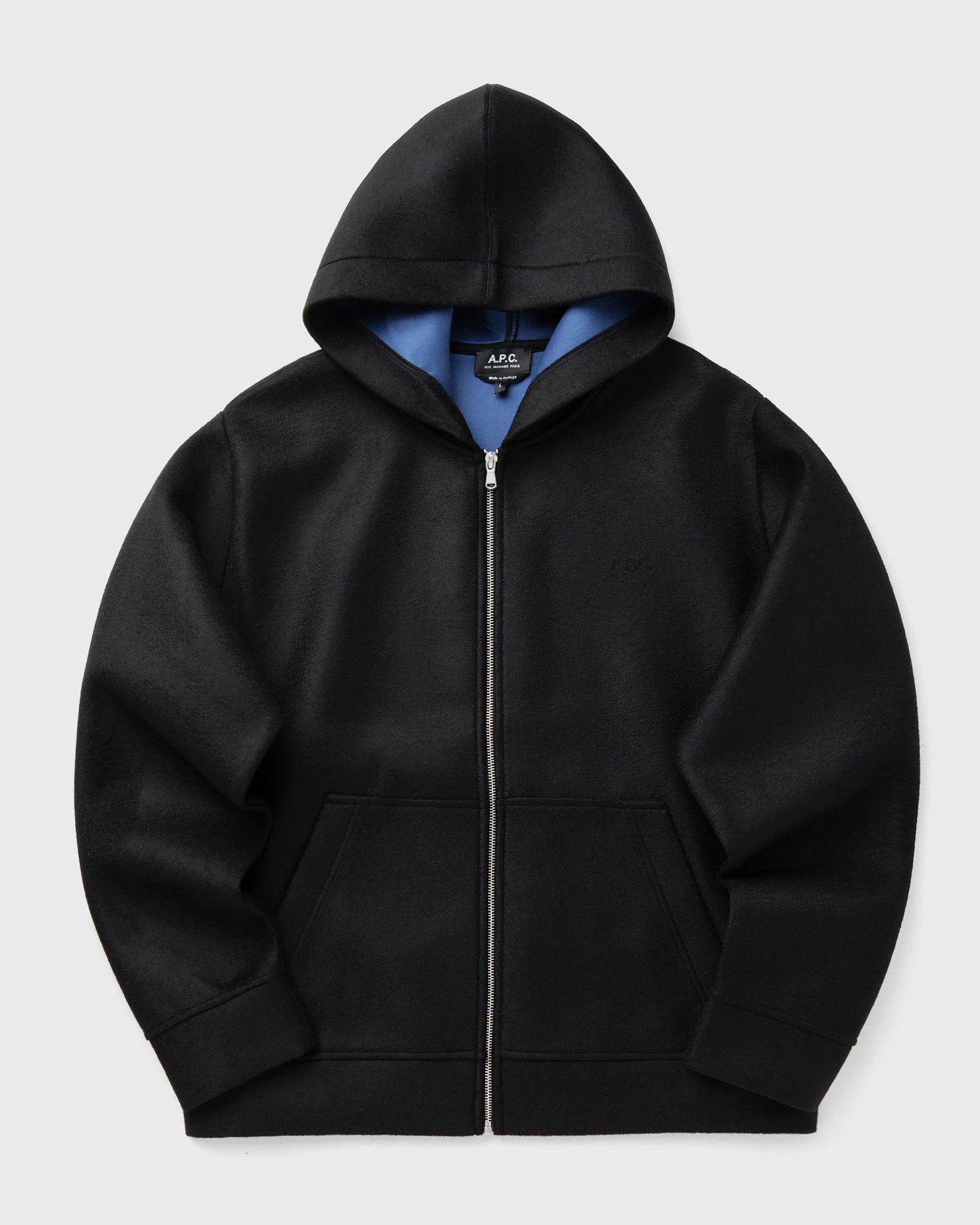 Pulover A.P.C. A.P.C. Alvin Zip-Up Hoodie Črna | PSAFU-M27993-LZZ, 0