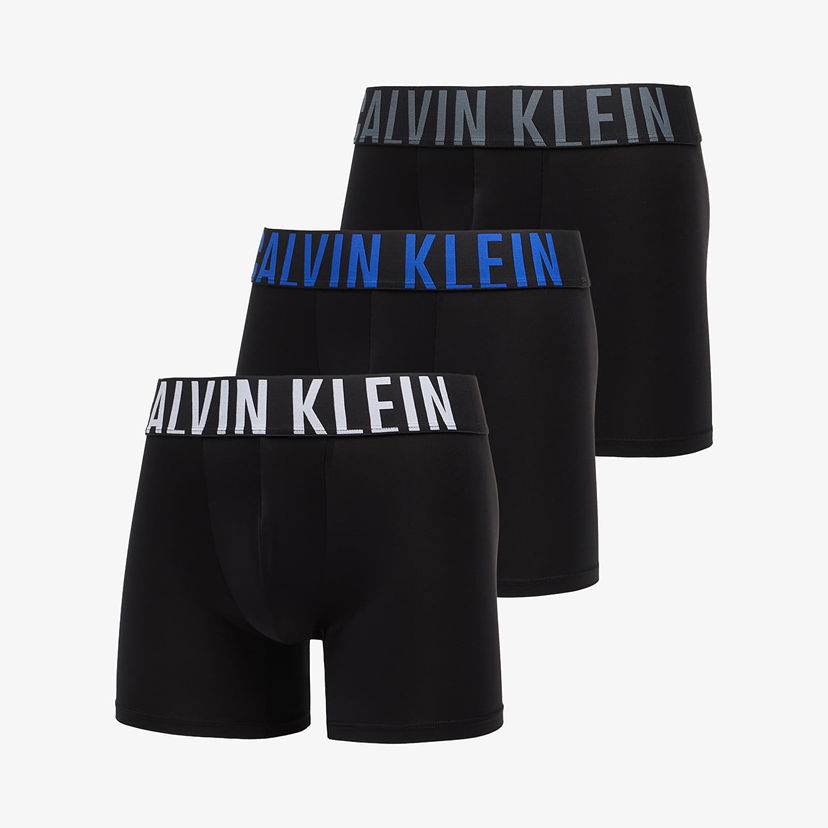 Boksarice CALVIN KLEIN Calvin Klein Intense Power Microfiber Stretch Boxer Brief 3-Pack Črna | 000NB3612A ZDH