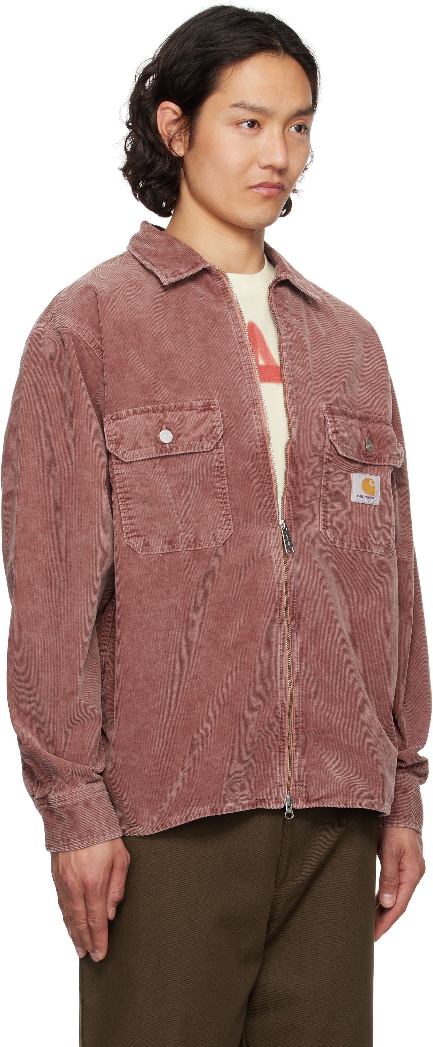 Srajce Carhartt WIP Carhartt WIP Reynold Corduroy Overshirt Roza | I034878, 1